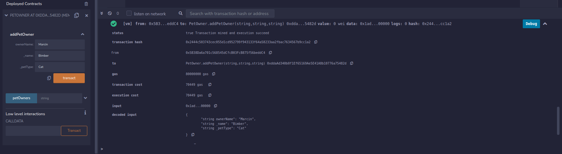 Test Transaction
